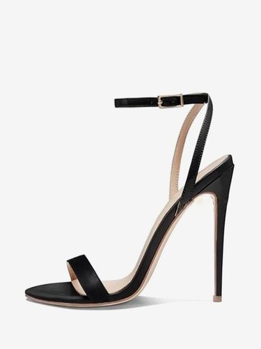 Chaussures de soirée noires Sandales à talons hauts et brides à la cheville - milanoo.com - Modalova