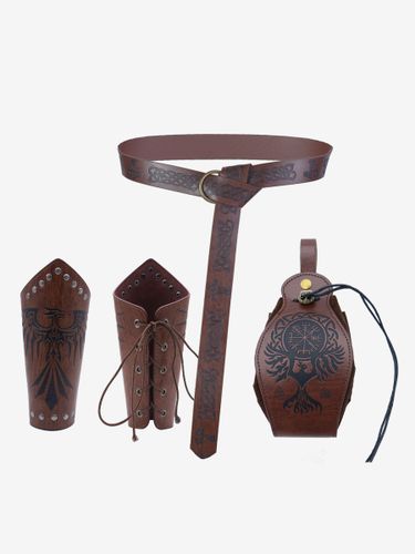 Ensemble D'accessoires De Costume Steampunk Marron Foncés - milanoo.com - Modalova