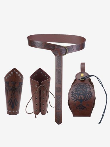 Ensemble D'accessoires De Costume Steampunk Marron Foncés - milanoo.com - Modalova
