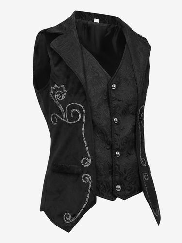 Costumes rétro sans manches en polyester vintage pour homme - milanoo.com - Modalova
