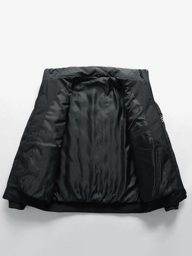 Veste Matelassée Zippée En Polyester Poches Décontracté Chaud - milanoo.com - Modalova