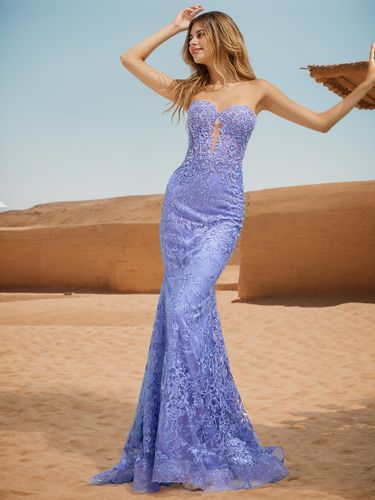 Robe de bal sirène col en cœur dentelle balayage dentelle robes de dîner formelles - milanoo.com - Modalova