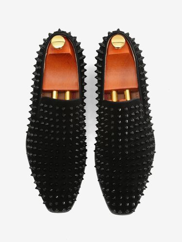Chaussures de Mariage Soirée s mocassins mode daim cuir Rivets illustration sans lacet chaussures de fête de bal - milanoo.com - Modalova