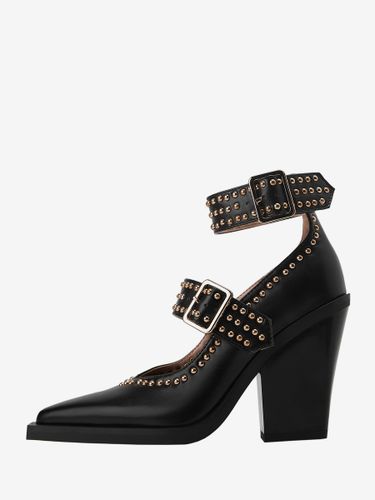 Escarpins à talons hauts et bout pointu avec boucle cloutée - milanoo.com - Modalova