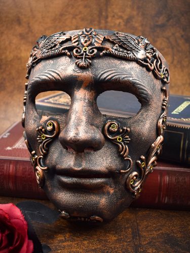 Masque de gladiateur romain antique d'Halloween casque intégral en bronze accessoire de reconstitution historique - milanoo.com - Modalova