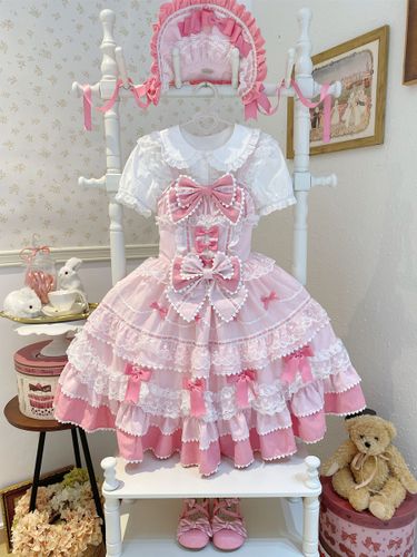 Robe Lolita douce en polyester sans manches avec nœuds et chapeau - milanoo.com - Modalova