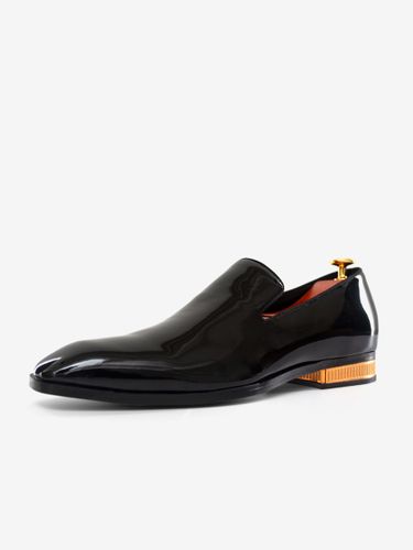 Mocassins à enfilers chaussures vernies à bout pointu et talons bas - milanoo.com - Modalova