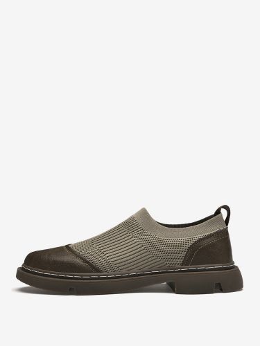 Chaussures décontractéess en cuir de vachette à bout rond Chaussures chics - milanoo.com - Modalova
