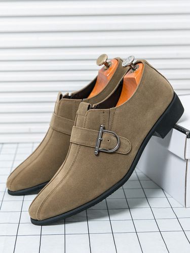 Mocassins à boucle et bout rond en cuir synthétique - milanoo.com - Modalova