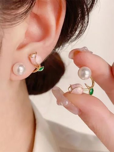 Boucles d\'oreilles en perles et fleurs de tulipess 2026 - milanoo.com - Modalova