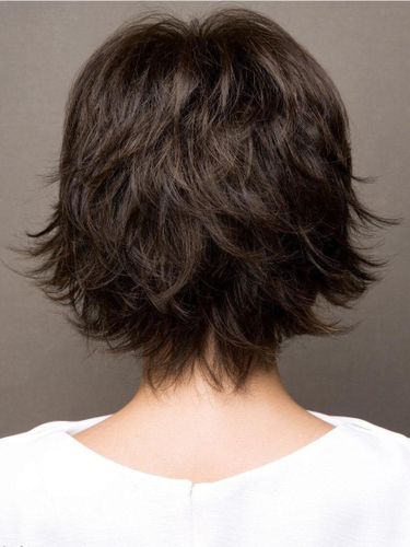 Perruques synthétiques à cheveux courts avec franges et refletss 2026 - milanoo.com - Modalova
