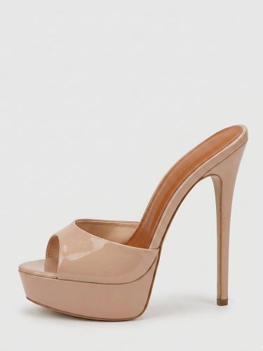 Mules à Talons Hauts à Plateau à Bout Ouvert - milanoo.com - Modalova