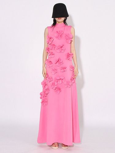 Robe longue sans manches ornée de fleurs en 3D - milanoo.com - Modalova