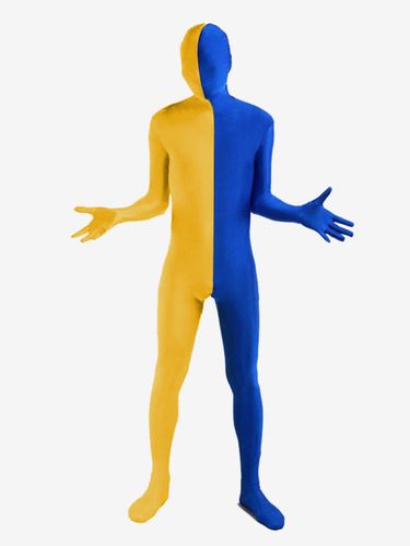 Combinaison unisexe Déguisements Halloween Lycra Spandex Deux tons Zentai Costumes Costumes complets du corps - milanoo.com - Modalova