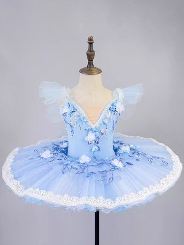 Costume de danse classique pour fille robe de ballerine brodée en polyester - milanoo.com - Modalova