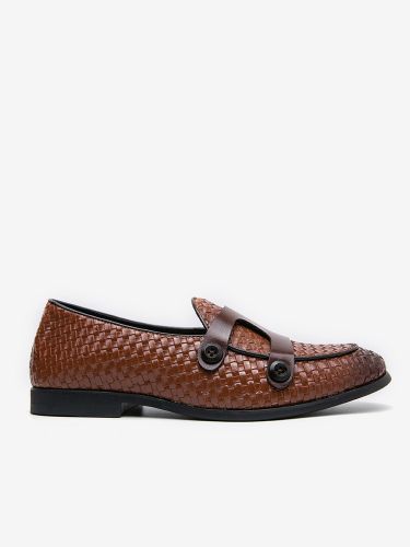 Chaussures habilléess bout rond à enfiler style monk - milanoo.com - Modalova