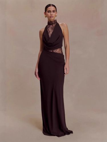 Robe de soirée maxi en dentelle cintrée robe classique semi-formelle - milanoo.com - Modalova