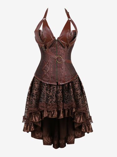 Robe de soirée corset sans manches à col en V et dos nu - milanoo.com - Modalova