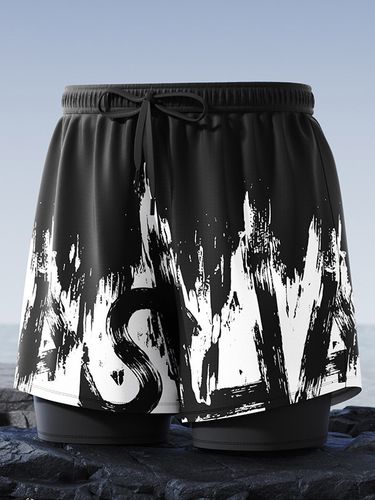 Ensemble de maillots de bain grande tailles caleçons boxers anti-embarras - milanoo.com - Modalova