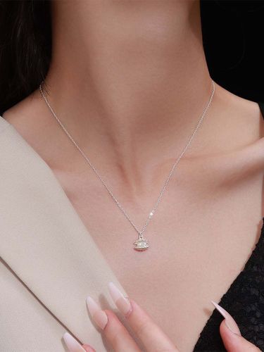 Collier pendentif coquillage é perle incrustée et petit zircon bijou délicat pour tous les jours - milanoo.com - Modalova