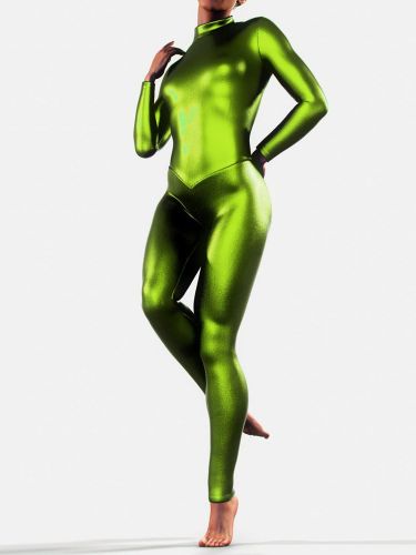 Combinaison en latex métallisé pour Halloween - milanoo.com - Modalova
