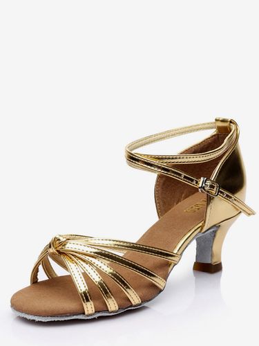Chaussures de danse latine marron à bout ouverts - milanoo.com - Modalova