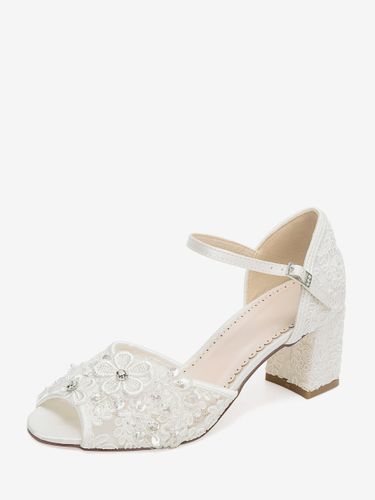 Chaussures de mariage sandales de mariée à bout ouvert en sequins - milanoo.com - Modalova