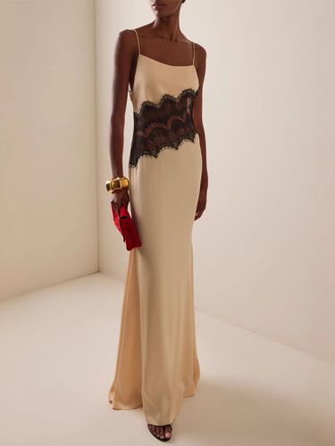 Robe maxi sans manches à bretelles et décolleté taille haute style sexy avec découpes - milanoo.com - Modalova