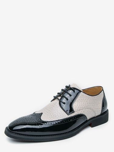 Chaussures Oxfords bout rond lacets décontractées - milanoo.com - Modalova
