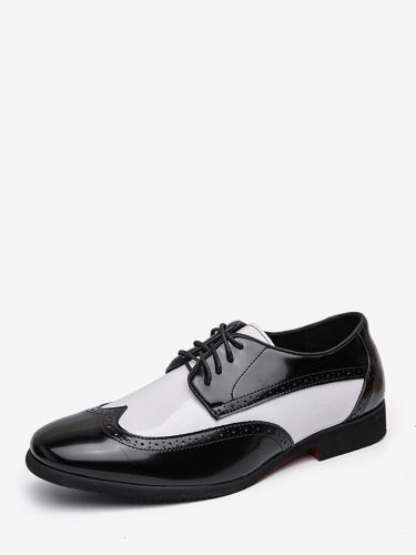 Chaussures Oxfords bout rond lacets décontractées - milanoo.com - Modalova