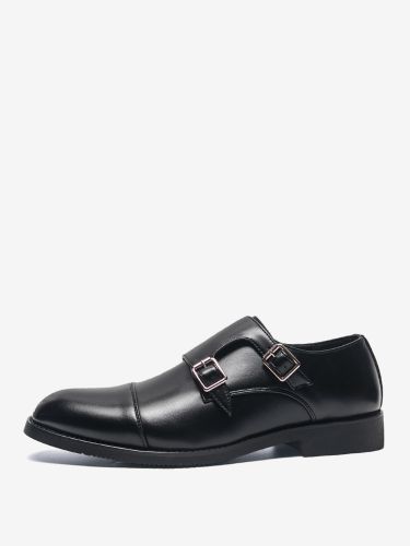 Chaussures à boucle à bout rond et détail de boucle chaussures décontractées - milanoo.com - Modalova