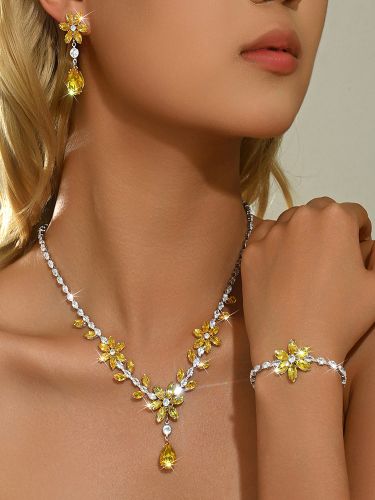 Ensemble de bijoux pour mariage perles d'imitation attrayantes métal ajouré - milanoo.com - Modalova