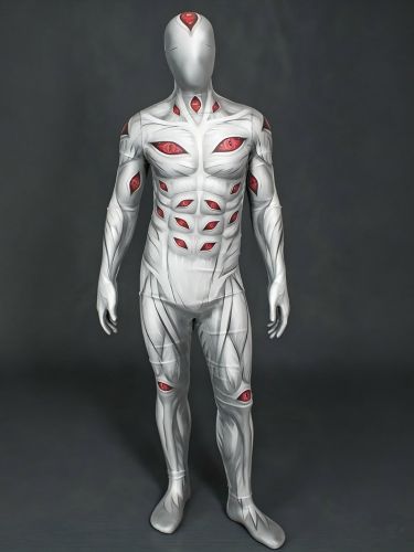 Combinaison intégrale imprimée numérique 3D à effet UV phosphorescent style Zentai idéale pour Halloween et autres occasions spéciales - milanoo.com - Modalova