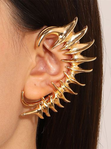 Boucle d'oreille en forme d'arête de poisson motif squelette manchette d'oreille sans perçage - milanoo.com - Modalova