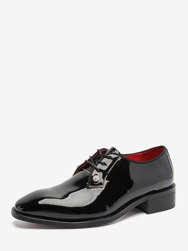 Chaussures habillées à bout rond et lacets chaussures de soirée - milanoo.com - Modalova