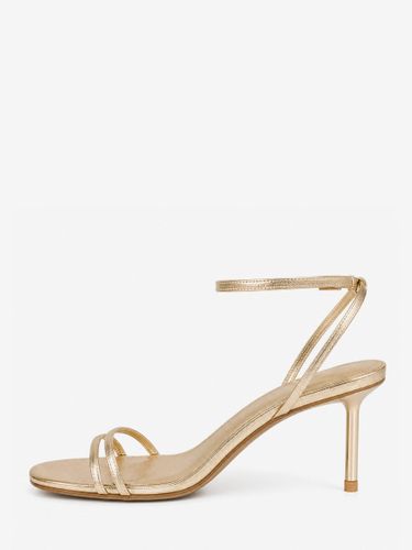 Chaussures de soirée dorées à bout ouvert et à talons hauts avec bride à la cheville chaussures de bal de fin d'année - milanoo.com - Modalova