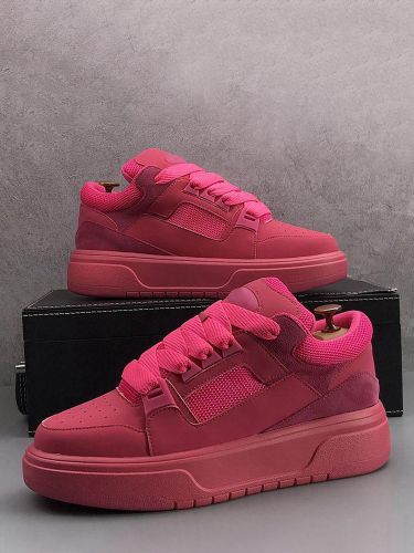 Baskets décontractéess bout rond lacets plateforme style skate - milanoo.com - Modalova