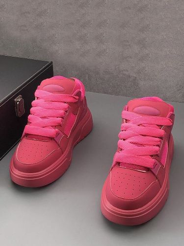 Baskets décontractéess bout rond lacets plateforme style skate - milanoo.com - Modalova