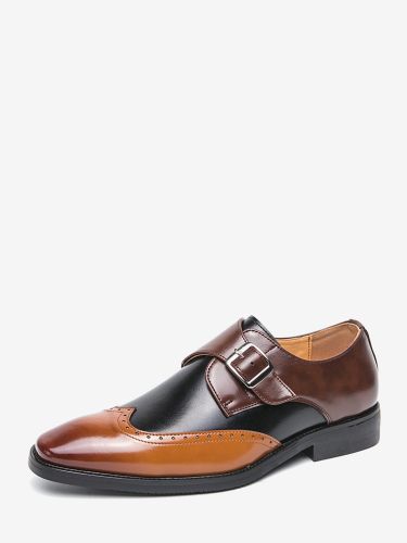 Chaussures habilléess à boucle et bout rond - milanoo.com - Modalova