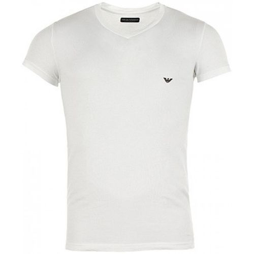 T-shirt col V - coton - Emporio Armani Underwear - Modalova