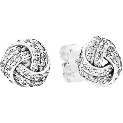 Boucles d'oreilles 290696CZ - Boucles d'oreilles Noeuds d'Amour Scintillants - Pandora - Modalova