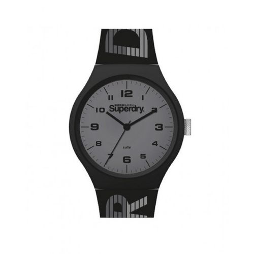 Montre Superdry SYG269BE - Urban XL Racing Boitier rond en plastique Cadran gris Bracelet en silicone - Superdry Montres - Modalova