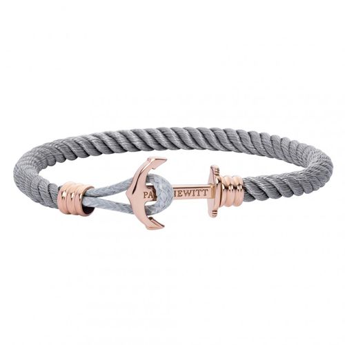 Bracelet Paul Hewitt PH-PHL-N-R-GR - Bracelet Ancre Simple IP Rose / Nylon - Paul Hewitt Bijoux - Modalova