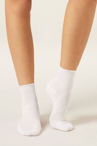 Cuffless Short Linen Socks Woman Size 39-41 - Calzedonia - Modalova