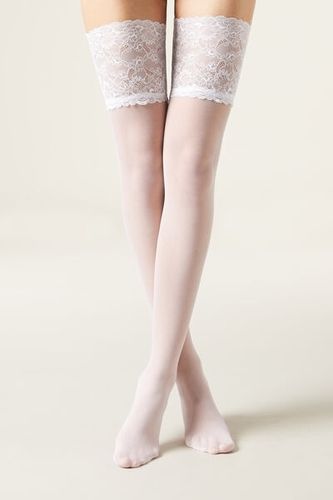 Denier Opaque Thigh-Highs Woman Size 1/2 - Calzedonia - Modalova