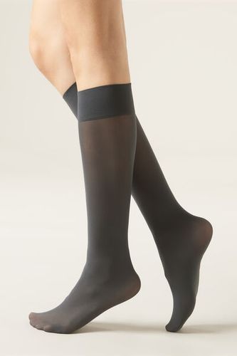 Denier Semi Opaque Microfiber Knee-Highs Woman Size TU - Calzedonia - Modalova