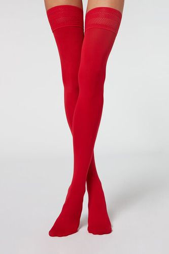 Soft Touch 50 Deniers Thigh High Stockings Woman Red Size 3/4 - Calzedonia - Modalova
