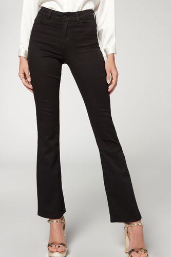 Super Flex Denim High Waist Bootcut Jeans Woman Size 1 - Calzedonia - Modalova