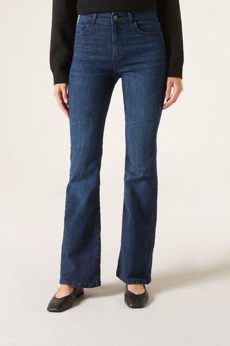 Flared Stretch Jeans Woman Blue Size XS - Calzedonia - Modalova