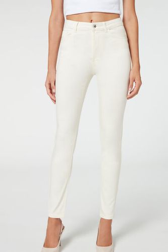 High Waist Soft Touch Skinny Push Up Jeans Woman White Size XL - Calzedonia - Modalova